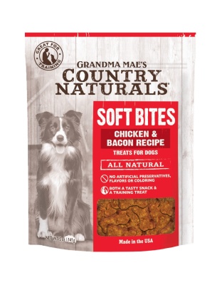 Grandma Mae's Country Naturals Soft Bites Dog Treats Chicken & Bacon 1ea/5oz.
