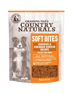 Grandma Mae's Country Naturals Soft Bites Dog Treats Chicken & Cheddar 1ea/5oz.