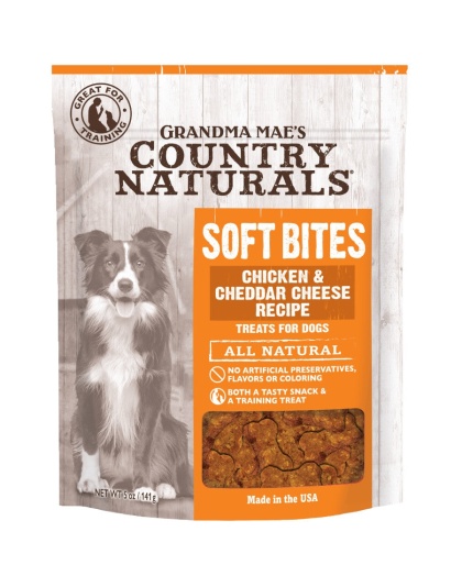 Grandma Mae's Country Naturals Soft Bites Dog Treats Chicken & Cheddar 1ea/5oz.