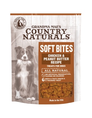 Grandma Mae's Country Naturals Soft Bites Dog Treats Chicken & Peanut Butter 1ea/5oz.