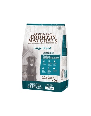 Grandma Mae's Country Naturals Grain Free L.I.D. Large Breed Dry Dog Food Turkey 1ea/14 lb