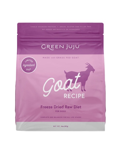 Green Juju Dog Freeze-Dried Raw Goat 14oz.