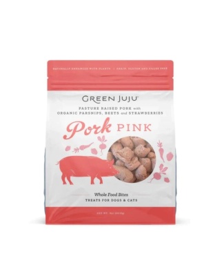 Green Juju Dog Freeze Dried Topper Pork Pink 18oz.