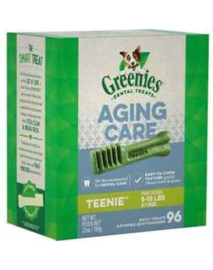 Greenies Aging Care Dog Dental Treats Teenie 1ea/27 oz, 96 ct
