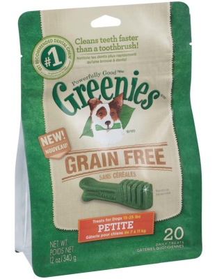 Greenies Grain Free Dog Dental Treats Petite Original 1ea/12 oz, 20 ct