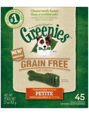 Greenies Grain Free Dog Dental Treats Petite Original 1ea/27 oz, 45 ct