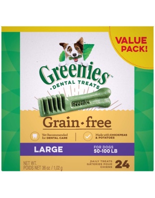 Greenies Grain Free Dog Dental Treats Large Original 1ea/36 oz, 24 ct