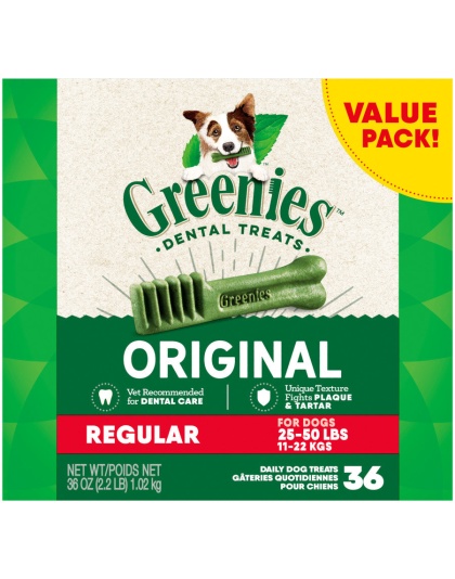 Greenies Dog Dental Treats Regular Original 1ea/36 oz, 36 ct