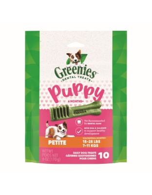 Greenies Puppy 6+ Months Dog Dental Treats Petite, 1ea/6oz. (Case of 6)
