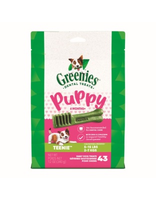 Greenies Puppy 6+ Months Dog Dental Treats Teenie, 1ea/12oz.