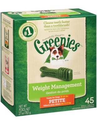 Greenies Weight Management Dog Dental Treats Petite 1ea/27 oz, 45 ct