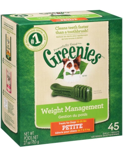 Greenies Weight Management Dog Dental Treats Petite 1ea/27 oz, 45 ct