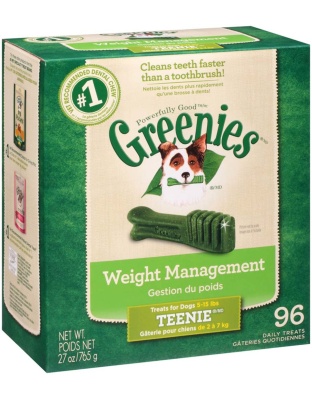 Greenies Weight Management Dog Dental Treats Teenie 1ea/27 oz, 96 ct