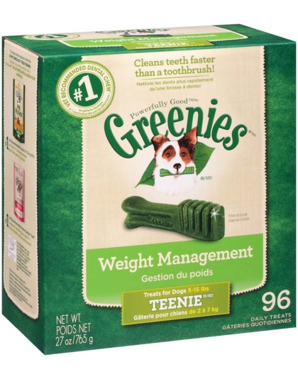 Greenies Weight Management Dog Dental Treats Teenie 1ea/27 oz, 96 ct