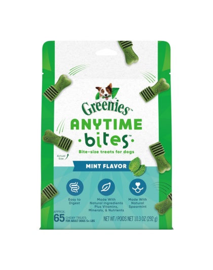 Greenies Anytime Bites Bite-Size Dog Dental Treats Mint 1ea/10.3 oz