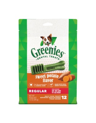 Greenies Dog Dental Treats Regular Sweet Potato 1ea/12 oz, 12 ct