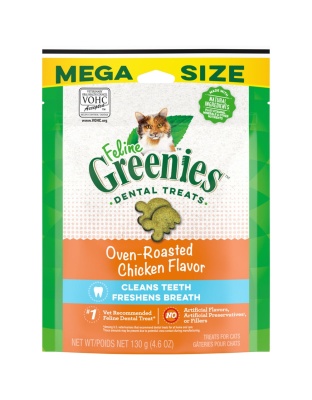 Greenies Feline Adult Cat Dental Treats Oven Roasted Chicken 1ea/4.6 oz