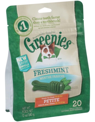Greenies Dog Dental Treats Petite Fresh 1ea/12 oz, 20 ct