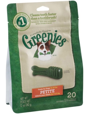 Greenies Dog Dental Treats Petite Original 1ea/12 oz, 20 ct