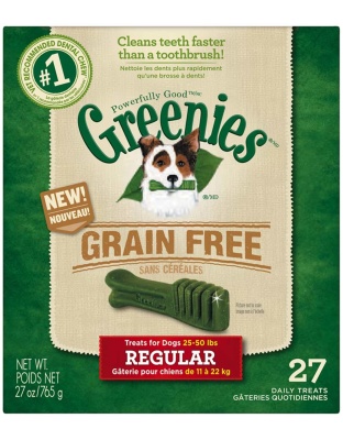 Greenies Grain Free Dog Dental Treats Regular Original 1ea/27 oz, 27 ct