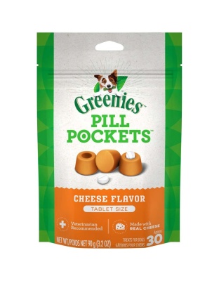 Greenies Pill Pockets for Tablets Cheese 1ea/30 ct, 3.2 oz