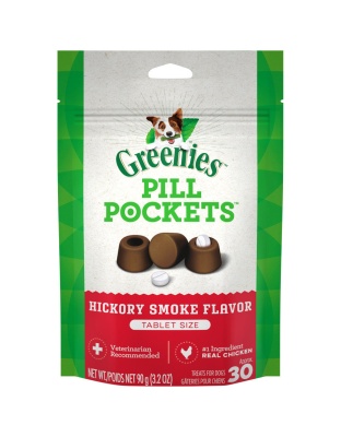 Greenies Pill Pockets for Tablets Hickory Smoke 1ea/30 ct, 3.2 oz