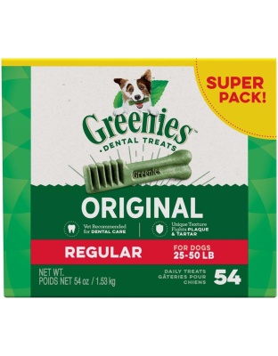 Greenies Dog Dental Treats Regular Original 1ea/54 oz, 54 ct
