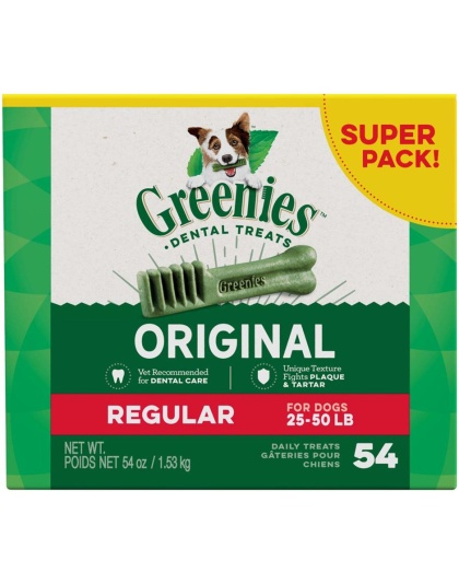 Greenies Dog Dental Treats Regular Original 1ea/54 oz, 54 ct