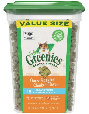Greenies Feline Adult Cat Dental Treats Oven Roasted Chicken 1ea/9.75 oz
