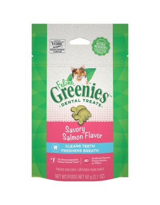Greenies Feline Adult Cat Dental Treats Savory Salmon 1ea/2.1 oz