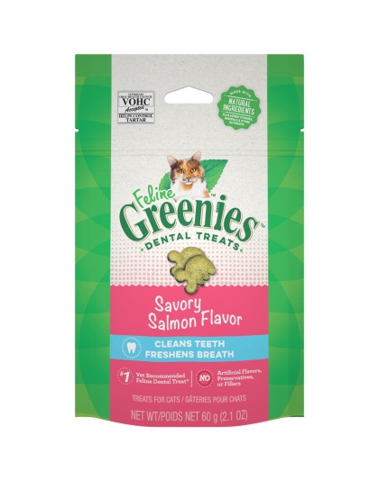 Greenies Feline Adult Cat Dental Treats Savory Salmon 1ea/2.1 oz