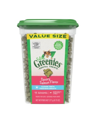Greenies Feline Adult Cat Dental Treats Savory Salmon 1ea/9.75 oz