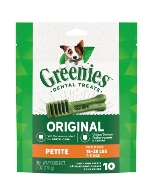 Greenies Dog Dental Treats Petite Original 1ea/6 oz, 10 ct