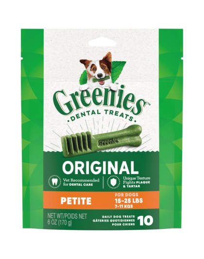 Greenies Dog Dental Treats Petite Original 1ea/6 oz, 10 ct