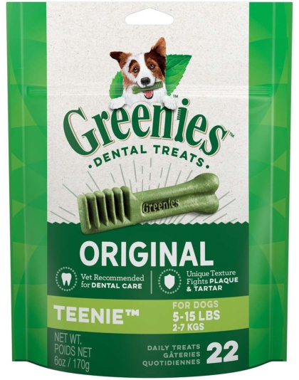 Greenies Dog Dental Treats Teenie Original 1ea/6 oz, 22 ct