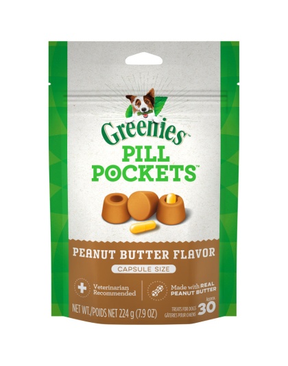 Greenies Pill Pockets for Capsules Peanut Butter 1ea/30 ct, 7.9 oz