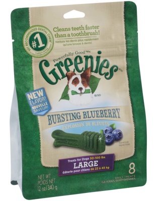 Greenies Dog Dental Treats Large Blueberry 1ea/12 oz, 8 ct