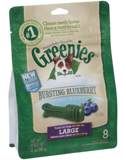 Greenies Dog Dental Treats Large Blueberry 1ea/12 oz, 8 ct