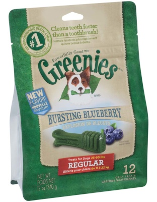 Greenies Dog Dental Treats Regular Blueberry 1ea/12 oz, 12 ct