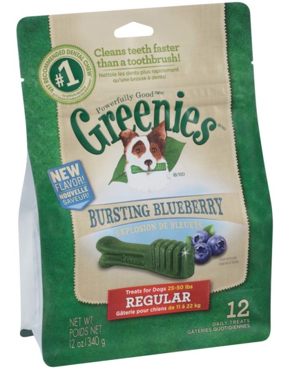 Greenies Dog Dental Treats Regular Blueberry 1ea/12 oz, 12 ct