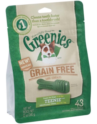 Greenies Grain Free Dog Dental Treats Teenie Original 1ea/12 oz, 43 ct