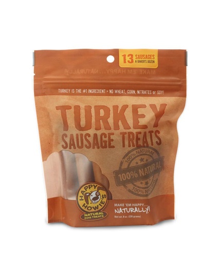 Happy Howie Dog Turkey Sausage Bakers Dozen 4 Inch 8Oz