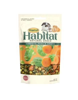 Higgins Habitat Small Animal Treats Carrot/Pea 3.5oz.