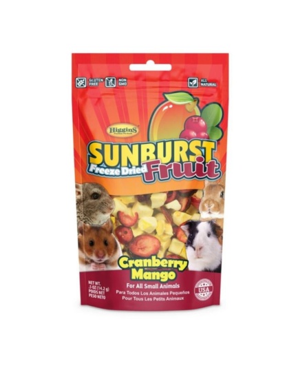 Sunburst Freeze Dried Fruit Small Animal Treat Cranberry/Mango .5oz.