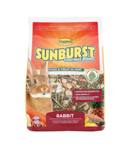 Sunburst Gourmet Blend Rabbit 3 Lb