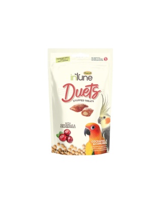 Intune Duets Treats For Conures And Lovebirds Cranberry 3oz.