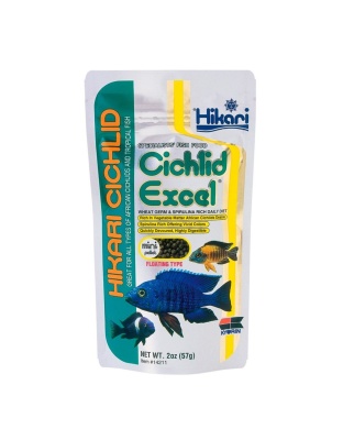 Hikari USA Cichlid Excel Pellets Fish Food 1ea/2 oz, Mini
