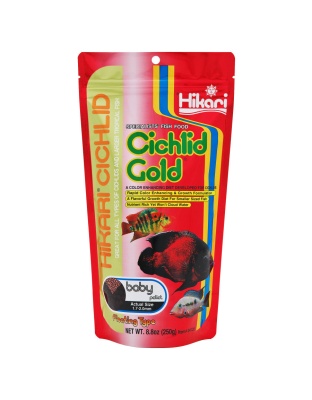 Hikari USA Cichlid Gold Baby Pellets Fish Food 1ea/8.8 oz, Baby