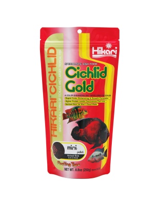Hikari USA Cichlid Gold Pellets Fish Food 1ea/8.8 oz, Mini