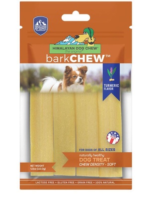 Himalayan Dog Chew Dog Barkchew With Turmeric 4oz.